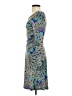 En Focus Studio Paisley Teal Cocktail Dress Size 4 - photo 5