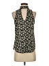 Aqua 100% Rayon Black Sleeveless Blouse Size S - photo 1
