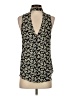 Aqua 100% Rayon Black Sleeveless Blouse Size S - photo 2