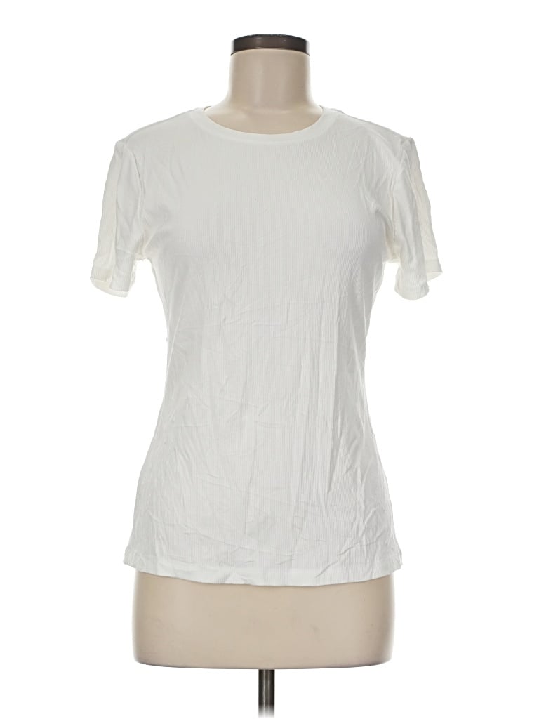 Pre-owned Nine West Short Sleeve T-shirt In Ivory