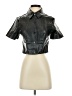Collusion 100% Polyurethane Black Short Sleeve Blouse Size 4 - photo 1