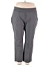 Lands' End Solid Gray Active Pants Size 3X - photo 1
