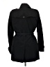 Calvin Klein 100% Polyester Black Trenchcoat Size S - photo 2
