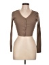 Pull&Bear Brown Long Sleeve Top Size L - photo 1