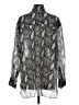 IRO Animal Print Silver Long Sleeve Blouse Size EU (FR) 36 / US 4 - photo 2