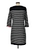 Talbots Stripes Black Casual Dress Size Lg Petite - photo 2