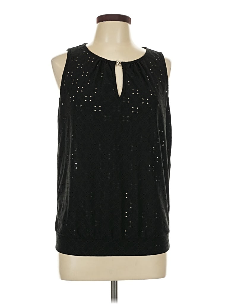 Pre-owned Shein Sleeveless Blouse In Black