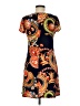 MSK Paisley Orange Casual Dress Size M (petite) - photo 2