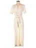 ABLE 100% Cotton Solid Ivory Jumpsuit Size S - photo 1