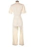 ABLE 100% Cotton Solid Ivory Jumpsuit Size S - photo 2