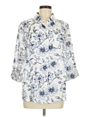 Charter Club 3/4 Sleeve Button-Down Shirt (view 1)