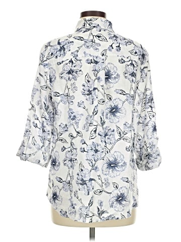 Charter Club 3/4 Sleeve Button-Down Shirt (view 2)