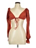 Windsor 100% Polyester Orange 3/4 Sleeve Blouse Size M - photo 1