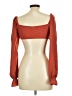 Windsor 100% Polyester Orange 3/4 Sleeve Blouse Size M - photo 2