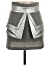 Whitney Eve Chevron-herringbone Gray Casual Skirt Size 2 - photo 1