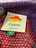 FARM Rio Chevron-herringbone Purple Pullover Sweater Size M - photo 7