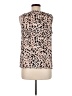 Nine West 100% Polyester Tan Sleeveless Blouse Size M - photo 2