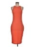 H&M Solid Orange Cocktail Dress Size 8 - photo 1