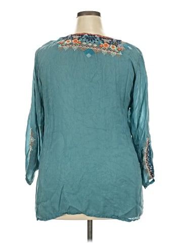 Johnny Was 3/4 Sleeve Blouse (view 2)