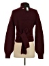 Toccin Color Block Burgundy Wool Pullover Sweater Size S - photo 2