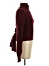 Toccin Color Block Burgundy Wool Pullover Sweater Size S - photo 4