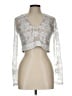 Altar'd State 100% Nylon Silver Long Sleeve Blouse Size L - photo 1