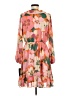 Taylor 100% Polyester Floral Pink Cocktail Dress Size 8 - photo 2