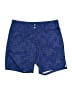 Adidas 100% Polyester Chevron-herringbone Blue Athletic Shorts Size 2 - photo 1