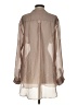 Zoa 100% Polyester Tan Long Sleeve Blouse Size S - photo 2