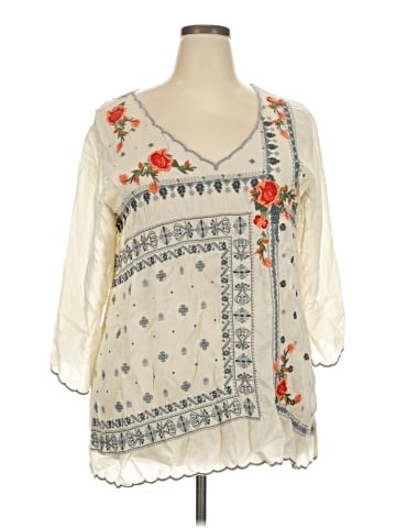 Johnny Was 3/4 Sleeve Blouse (view 1)