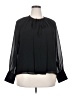 CeCe 100% Polyester Black Long Sleeve Blouse Size XXL - photo 1