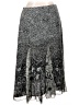 Coldwater Creek 100% Polyester Paisley Silver Formal Skirt Size 1X - photo 1