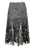 Coldwater Creek 100% Polyester Paisley Silver Formal Skirt Size 1X - photo 2