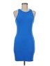 Unbranded Solid Blue Casual Dress Size M - photo 1
