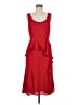 Prabal Gurung Collective 100% Polyester Red Cocktail Dress Size 8 - photo 1