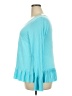 Kaari Blue Teal Long Sleeve Blouse Size 2X - photo 5