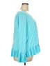 Kaari Blue Teal Long Sleeve Blouse Size 2X - photo 4