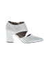 Naturalizer 100% Leather White Heels Size 9 1/2 - photo 1