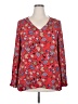 Unbranded Red Long Sleeve Blouse Size XXL (estimated) - photo 1