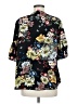 CATHERINE Catherine Malandrino 100% Polyester Floral Black 3/4 Sleeve Blouse Size M - photo 2