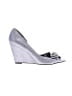 Nina Metallic Silver Wedges Size 7 1/2 - photo 1