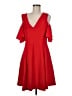 Club Monaco 100% Polyester Solid Red Cocktail Dress Size 8 - photo 1