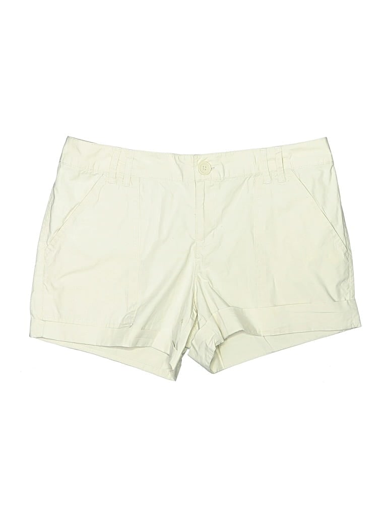 Pre-owned Daisy Fuentes Khaki Shorts In Ivory