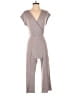 Caution to the Wind Chevron-herringbone Gray Tan Jumpsuit Size S (estimated) - photo 1
