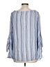 Fever 100% Rayon Blue 3/4 Sleeve Blouse Size L - photo 2