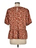 Fortune + Ivy Brown Short Sleeve Blouse Size M - photo 2