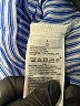 Gap Stripes Blue 3/4 Sleeve Button-Down Shirt Size L - photo 8