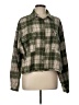 Hyfve 100% Polyester Plaid Green Cardigan Size L - photo 1