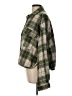 Hyfve 100% Polyester Plaid Green Cardigan Size L - photo 5
