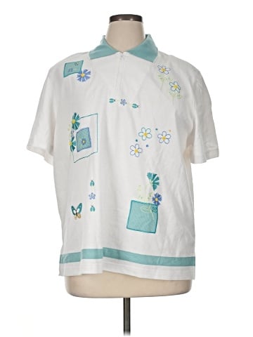 Alfred Dunner Short Sleeve Polo (view 1)